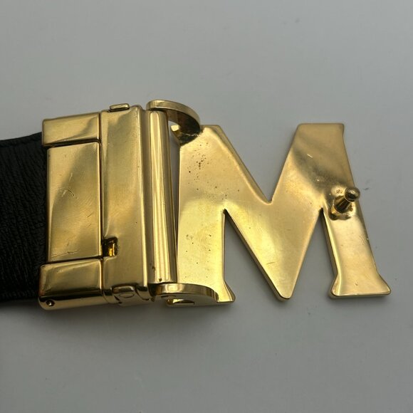 MCM Brown Canvas Belt 10321604 #MXB6V103CO001 - Picture 4 of 8